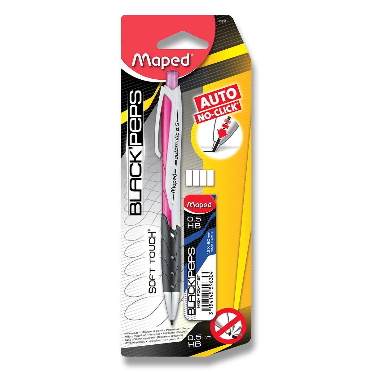 Maped Automatic s balením tuh - mikrotužka - 0, 5 mm, mix barev