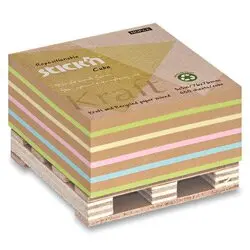 Hopax Stick'n Kraft Cube - samolepicí bloček - 76 × 76 mm, 400 l.,