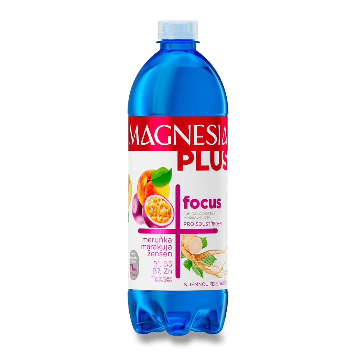 Magnesia Plus Focus meruňka marakuja ženšen 0.7l