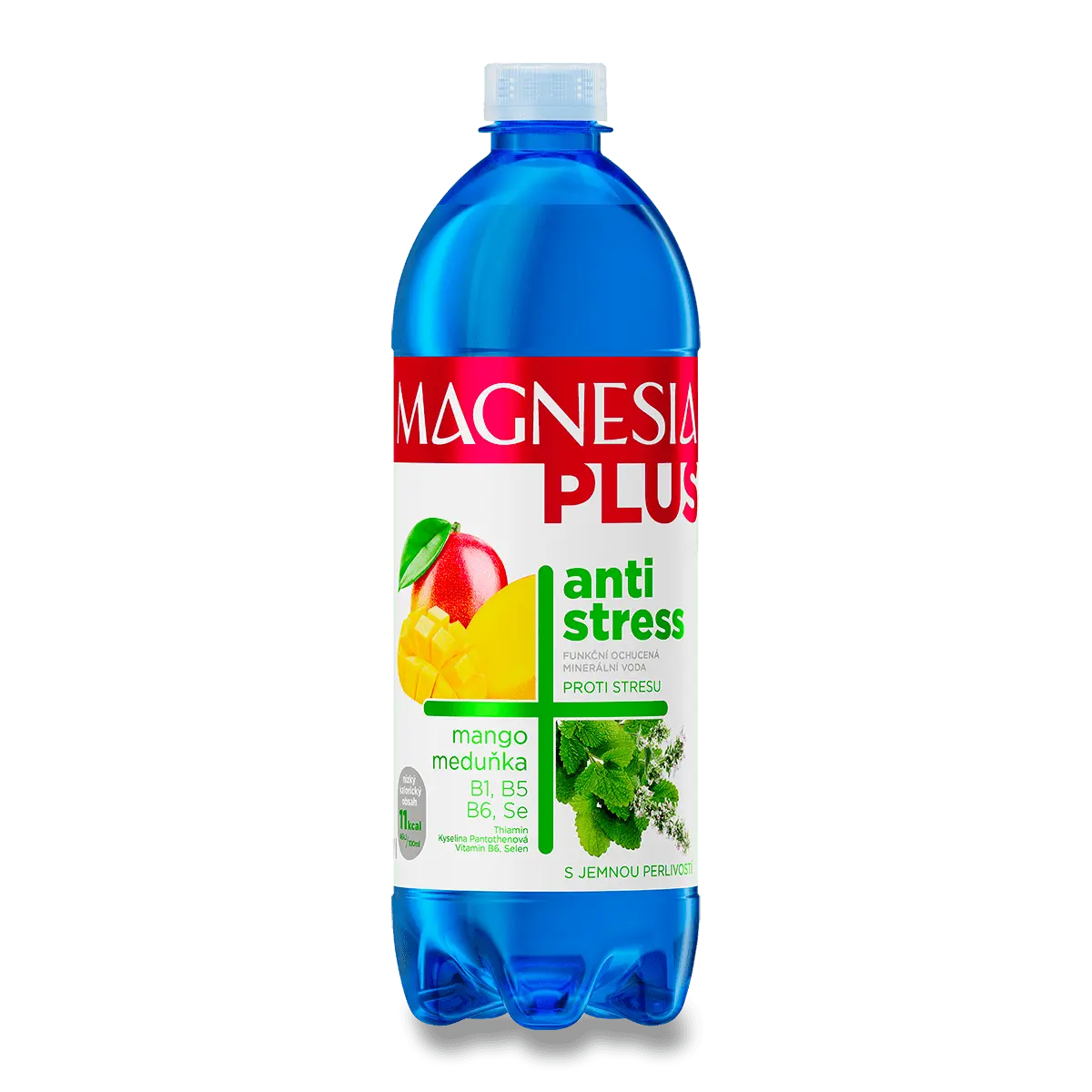Magnesia Ochucená minerální voda Antistress mango a meduňka 700 ml