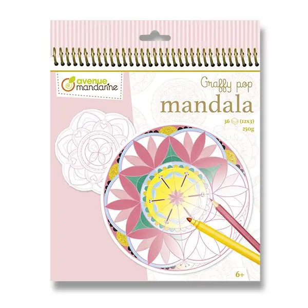 Avenue Mandarine Graffy Pop Mandala - omalovánky - pro holky