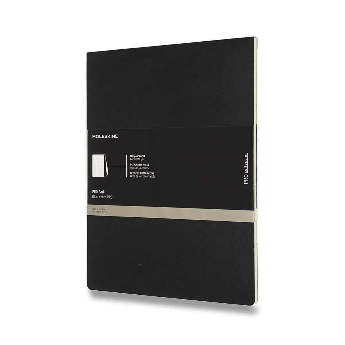 Moleskine Professional - poznámkový blok - letter, linkovaný, černý