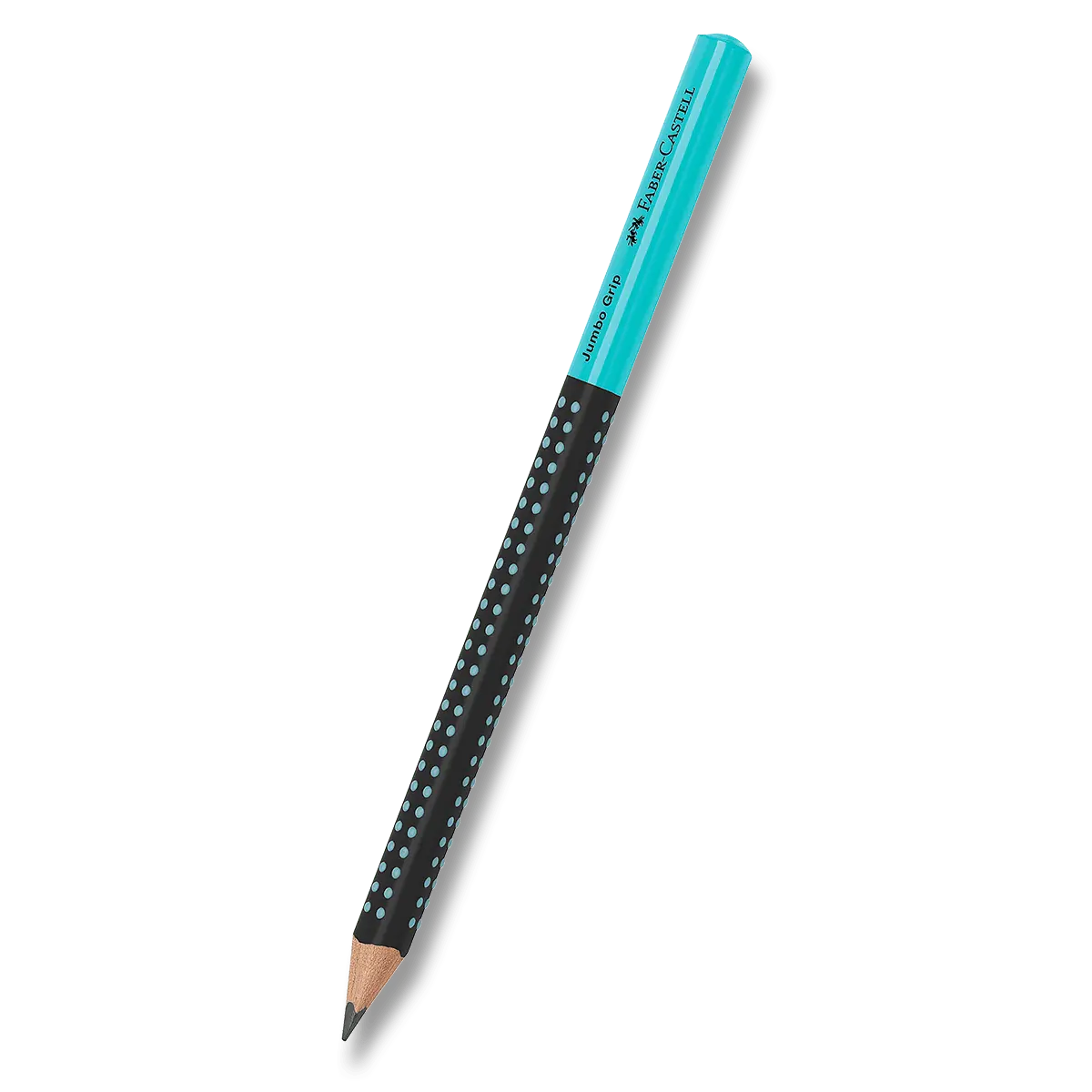 Faber-Castell Grip Jumbo Two Tone - grafitová tužka - černá/tyrkysová, tvrdost HB