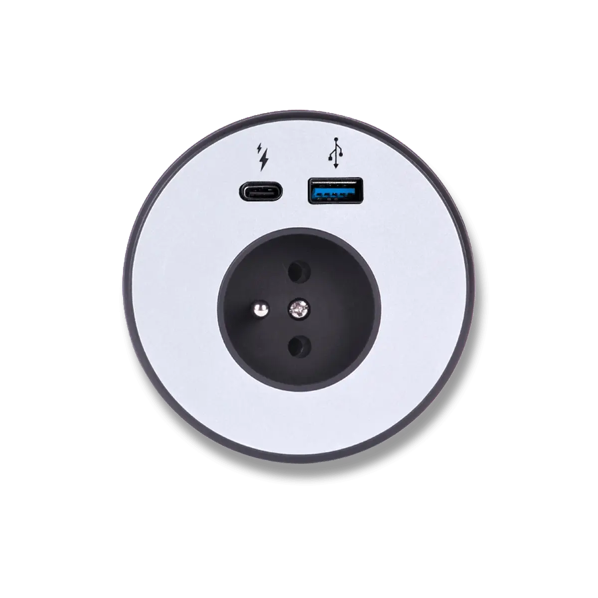 PGCZ 024 - zásuvkový panel - 1x el. zásuvka, DATA USB A + USB C