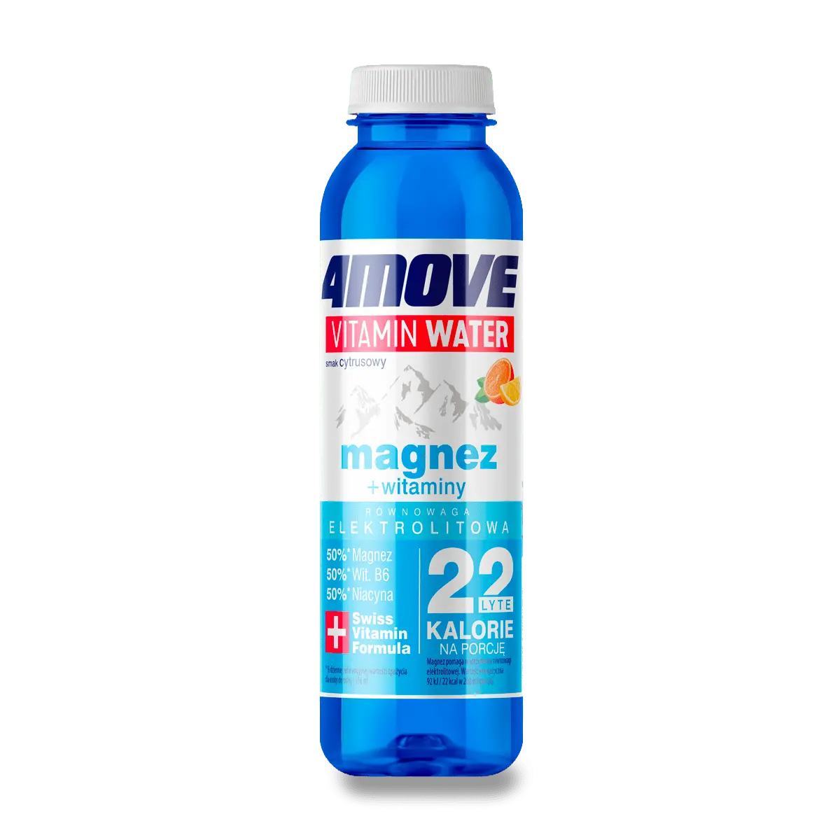 4Move Vitamin Water Magnesium + Vitamins - nesycený nápoj - 556 ml