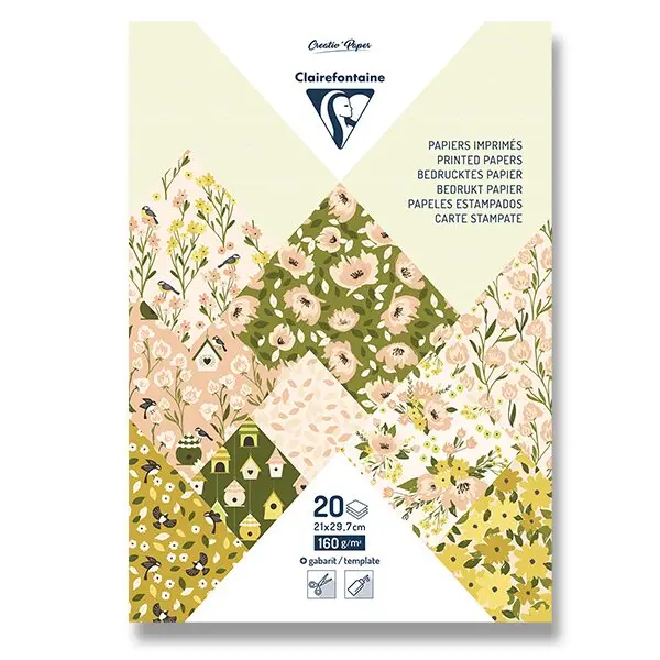 Clairefontaine Origami Spring A4 - sada papírů - 20 listů