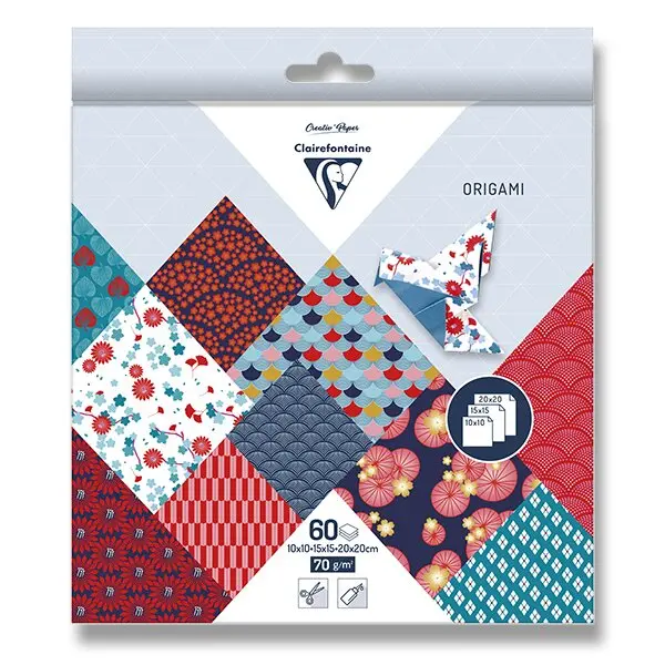 Clairefontaine Origami Hanayo - sada papírů - 60 listů