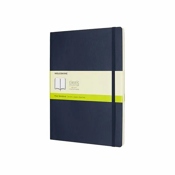 Moleskine - tmavomodrý zápisník (veľký, čistý)