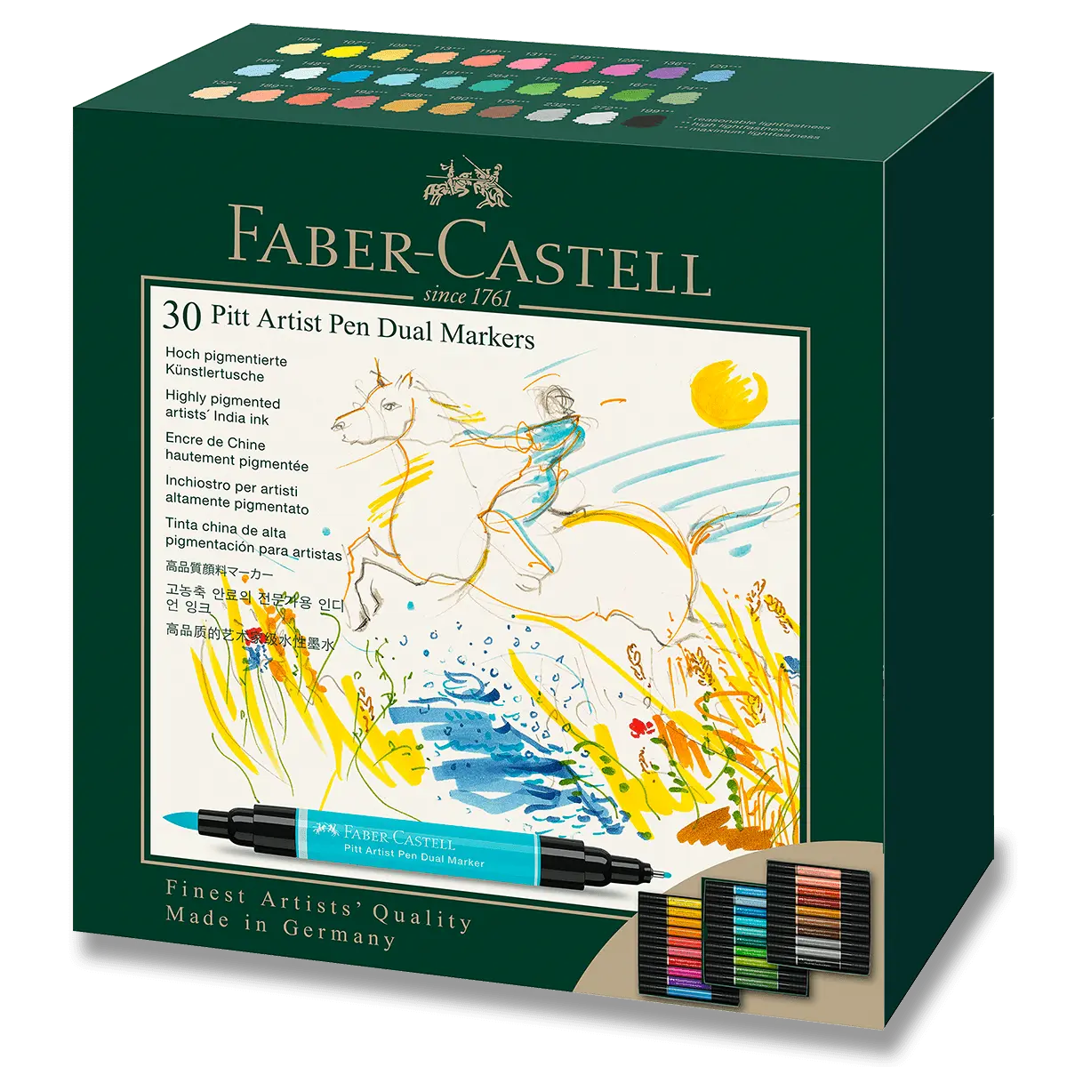 Faber-Castell Pitt Artist Pen Dual Marker - popisovač - sada 30 ks