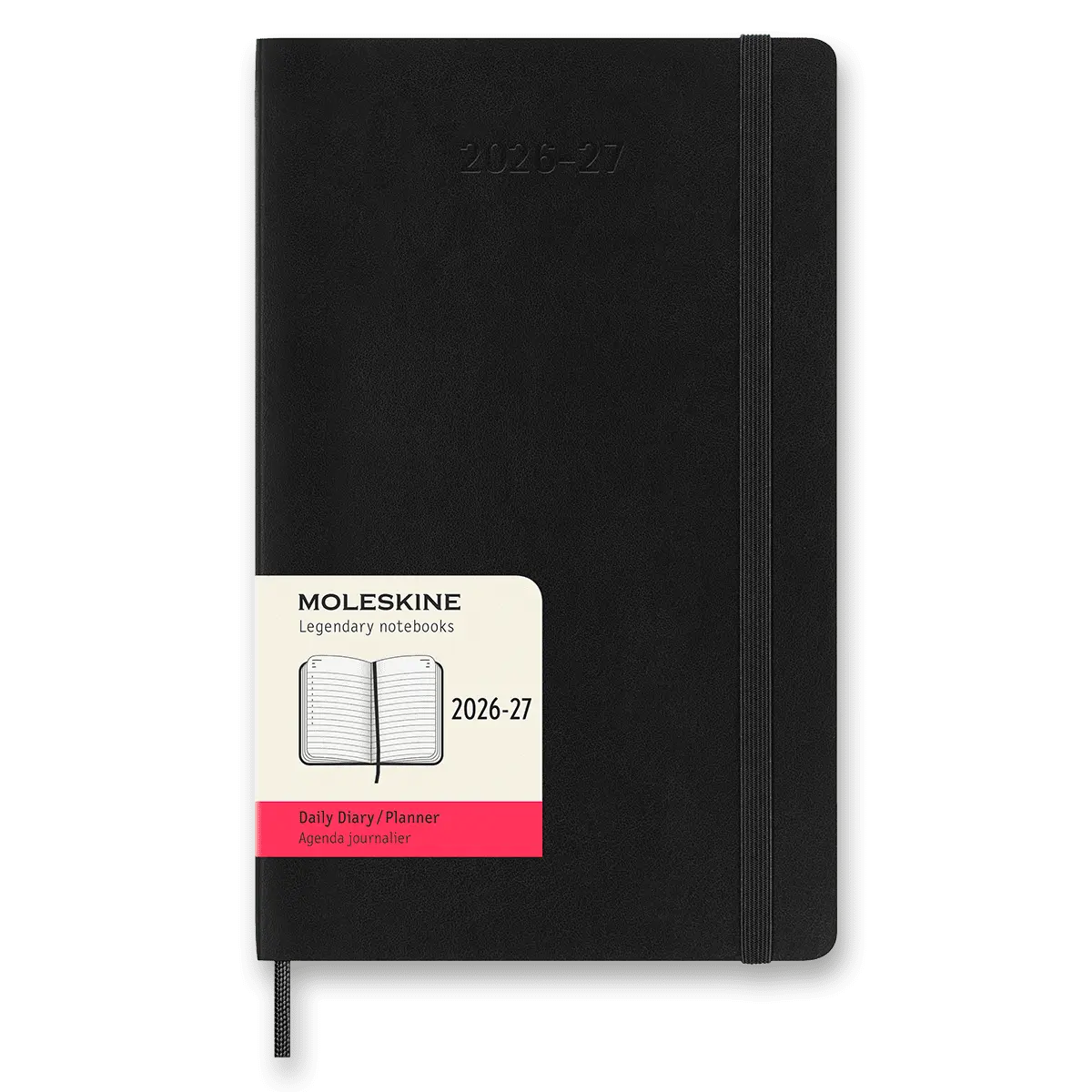 Moleskine 2026-27 - 18měsíční diář v měkkých deskách - velikost L, denní, černý
