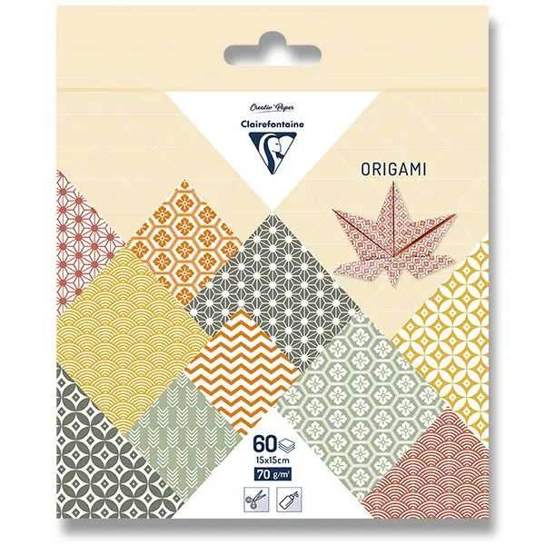 Clairefontaine Origami Autumn - sada papírů - 60 listů
