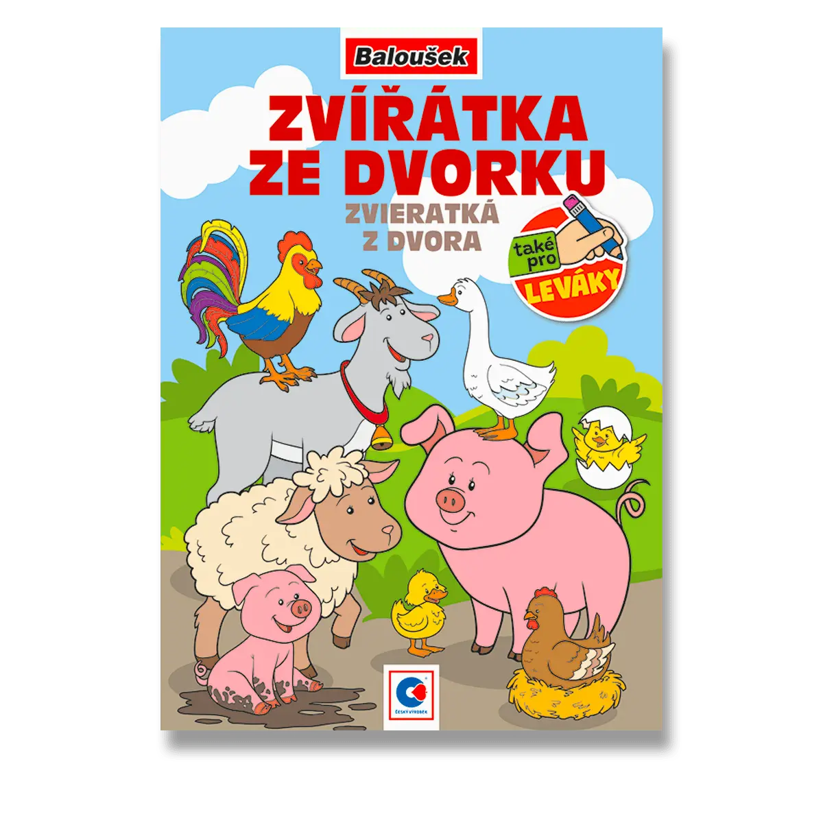 Baloušek Zvířátka ze dvorku - omalovánky - A5