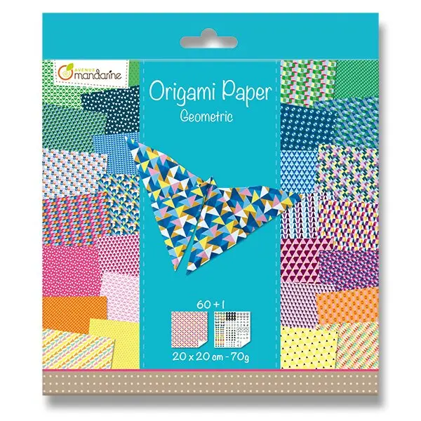 Avenue Mandarine Origami Geometrie - sada papírů - 60 listů
