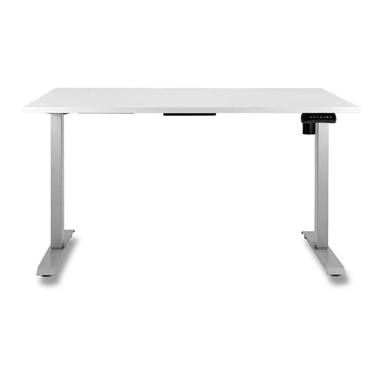 Antares Silent - výškově nastavitelný stůl - 1380 x 800 mm, světle šedý / šedý