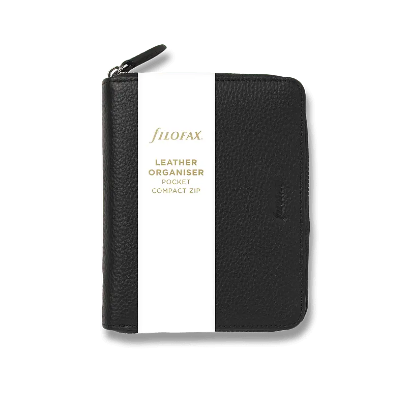 Kapesní diář Filofax Norfolk Compact Zip A7 black