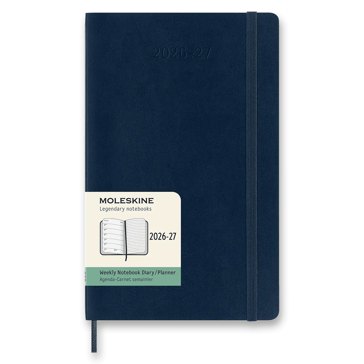 Moleskine 2026-27 - 18měsíční diář - měkké desky - L, týdenní, modrý