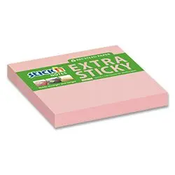 Hopax Stick'n Extra Sticky - samolepicí bloček - 76 × 76 mm, 90 l., pastelově