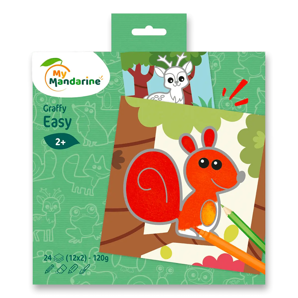 My Mandarine Graffy Easy - omalovánky - lesní zvířátka