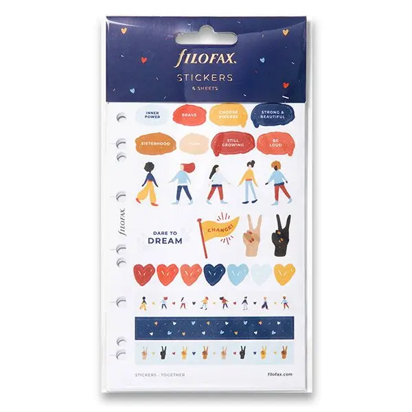 Filofax Samolepky Together, 3 × 2 listy, osobní/A5