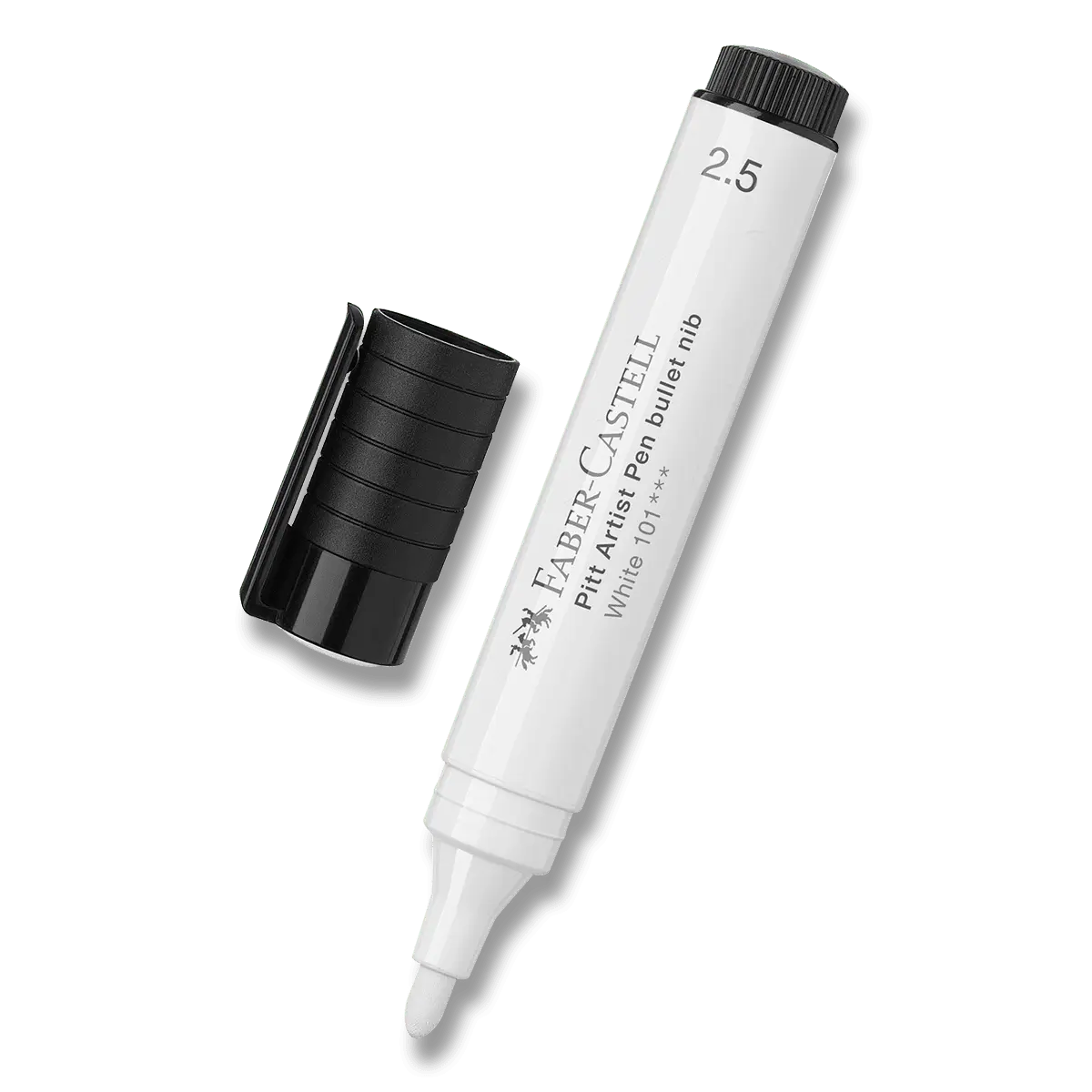 Faber-Castell Pitt Artist Pen Bullet Nib - popisovač - bílý