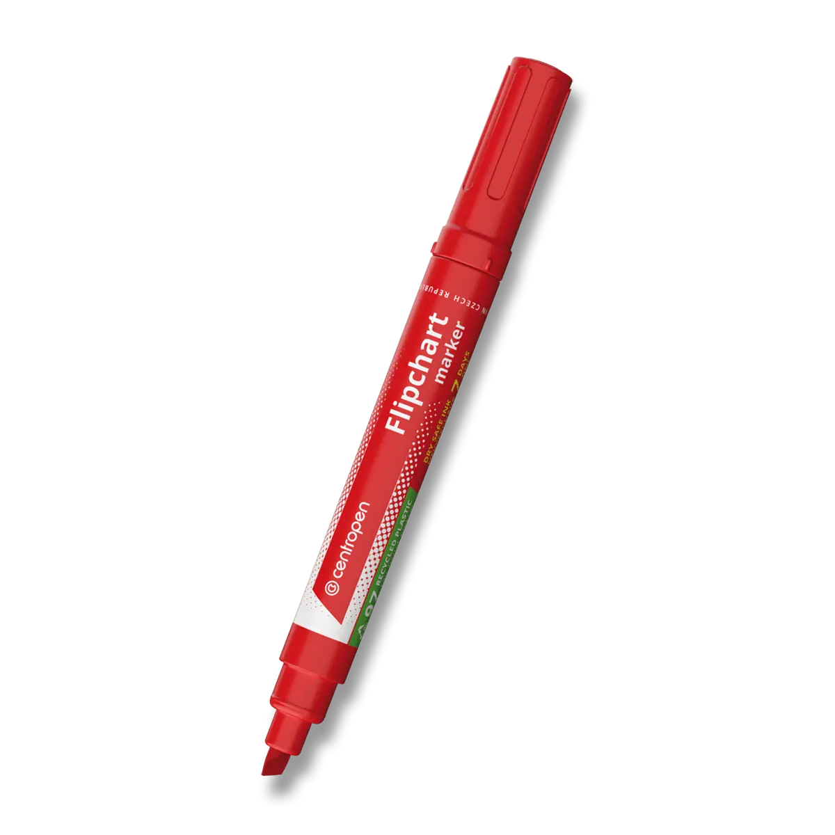 Značkovač Centropen 8560 na Flipchart červený klínový hrot 1-4,6mm