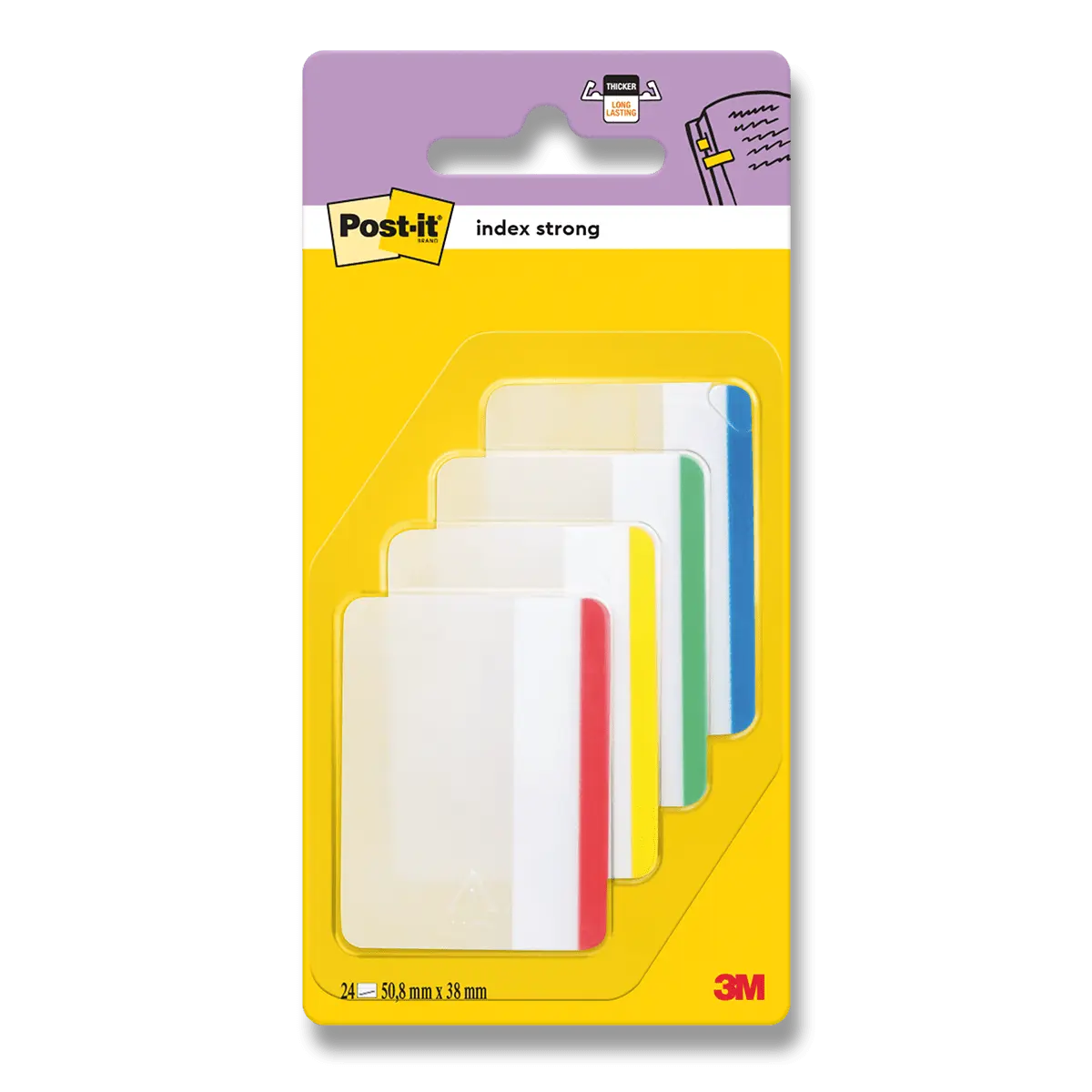 3M Post-it - supersilné záložky - 4 x 6 záložek