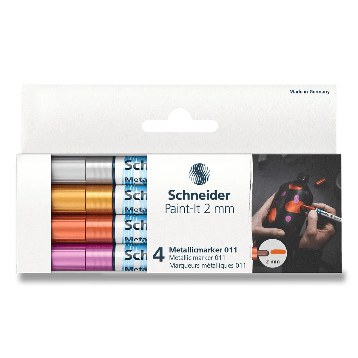 Schneider Paint-It 011 - metalický popisovač - souprava V1, 4 barvy