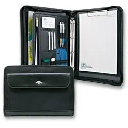 Spisovka WEDO kombinace kůže/tkanina zip