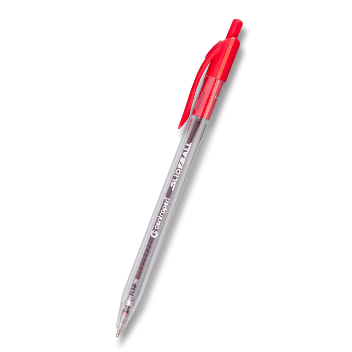 Centropen SlideBall Clicker 2225 - jednorázové kuličkové pero - červená