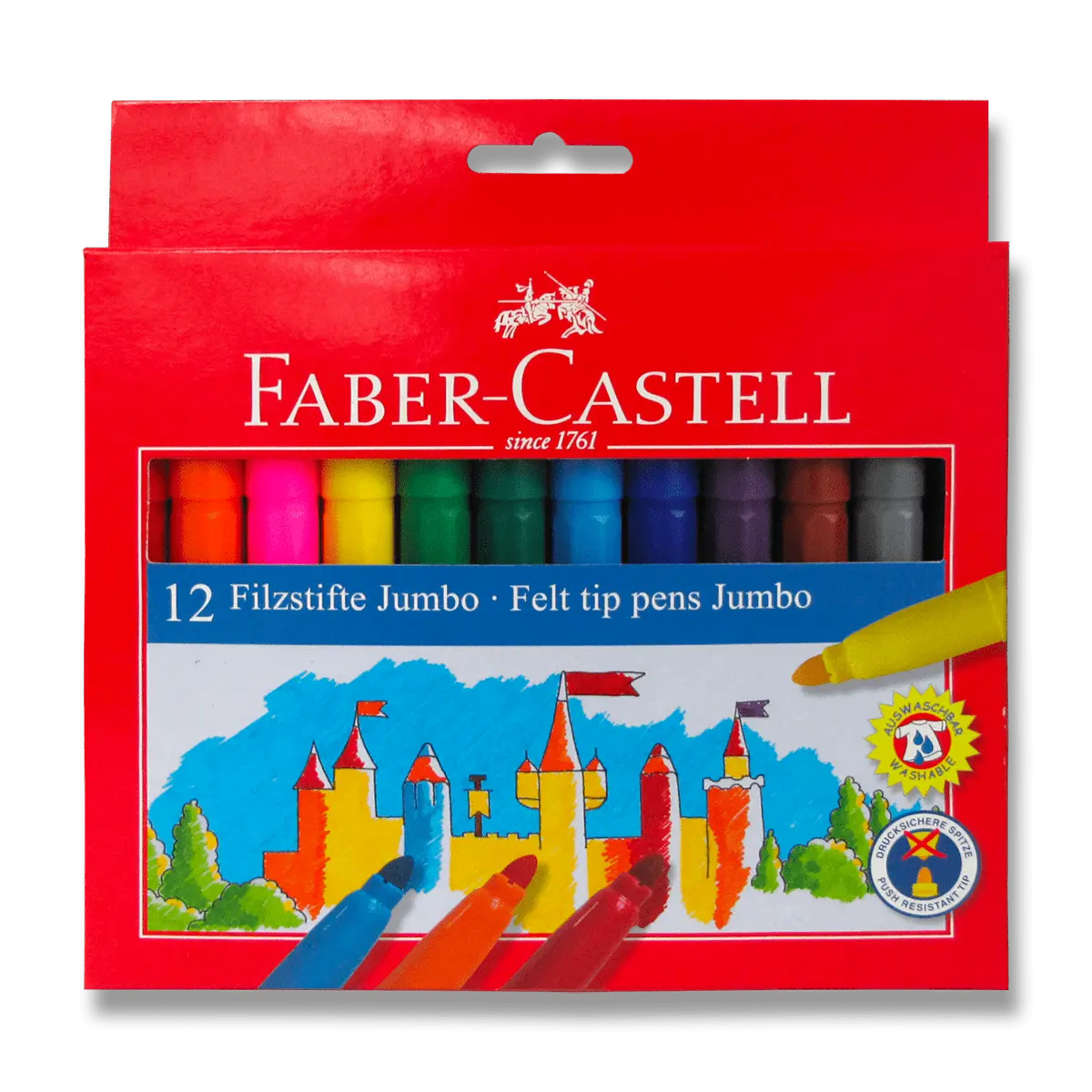 Faber-Castell Jumbo - dětské fixy - 12 barev