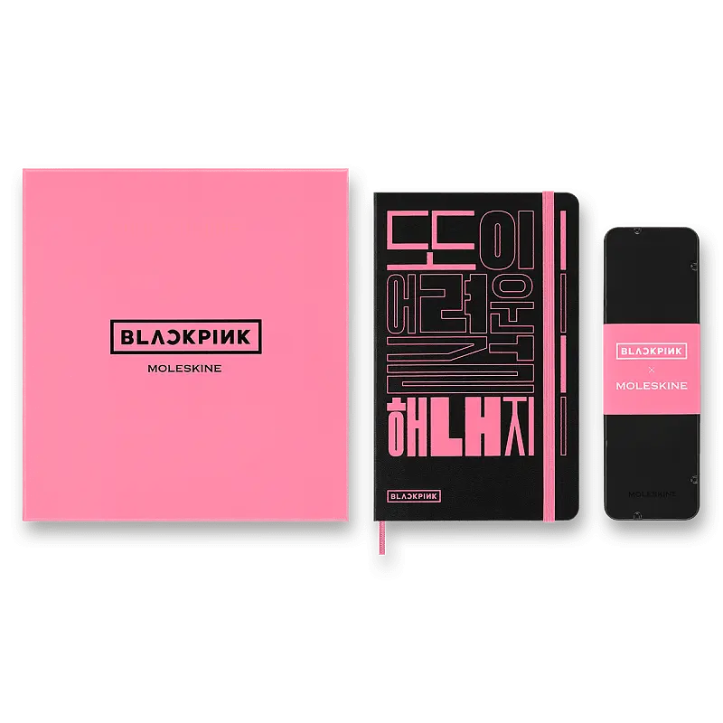 Moleskine - kreatívna sada Blackpink (skicár a farebné ceruzky)