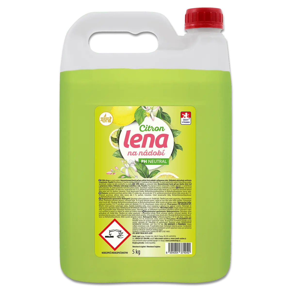 Lena - prostředek na nádobí - Citron, 5 kg