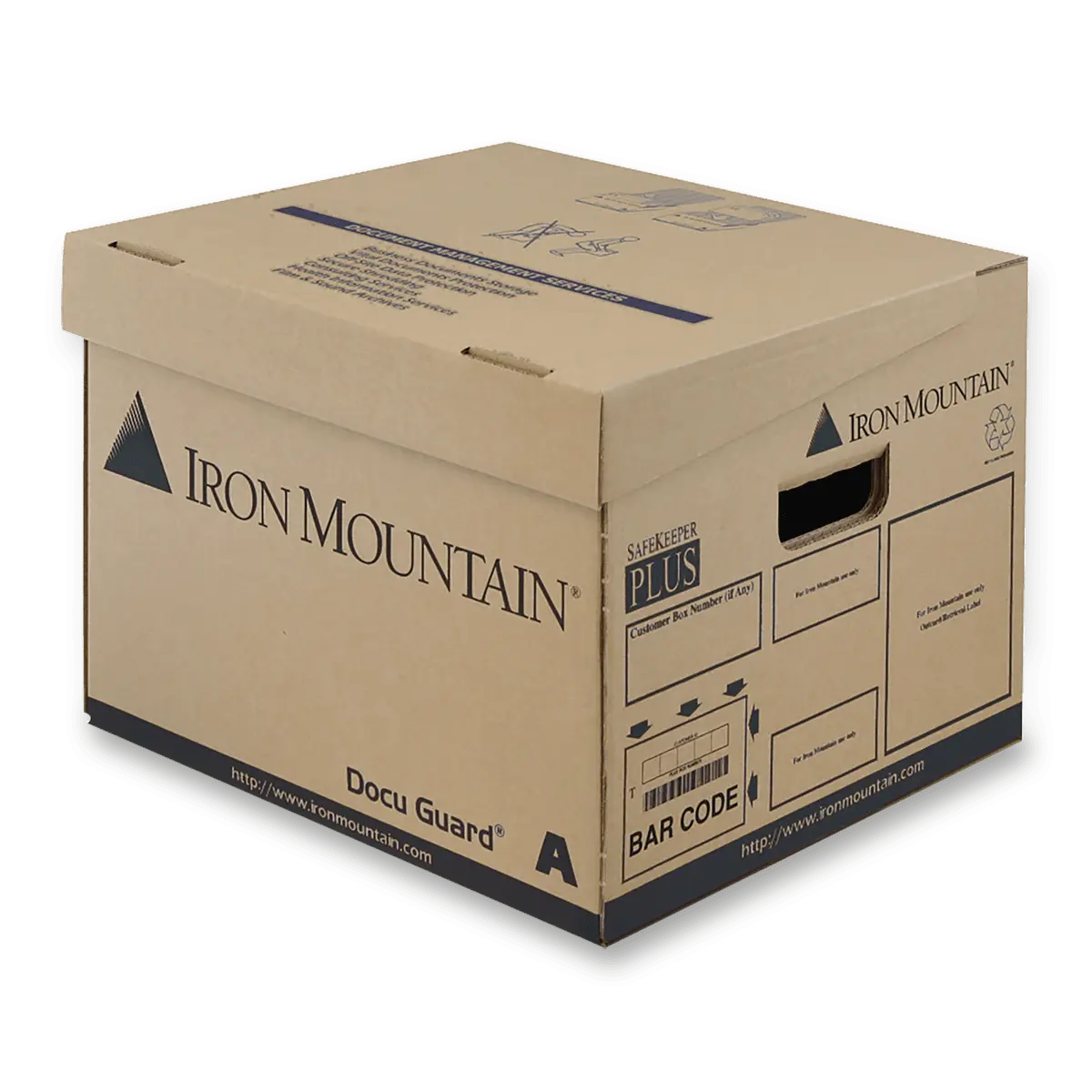 Iron Mountain DG/01A - archivační krabice, 360 x 255 x 305 mm, hnědá