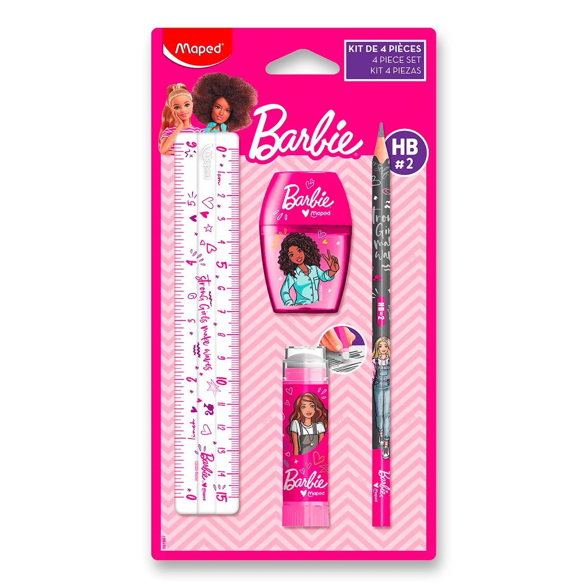 Sada Mini Stationery Barbie - 4 ks