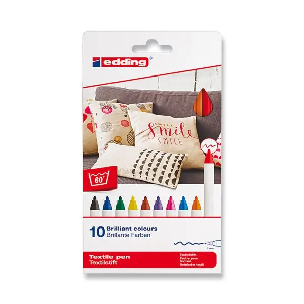 Edding 4600 - popisovač na textil - 10 barev