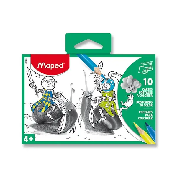 Maped - pohlednice s předlohou - mix motivů