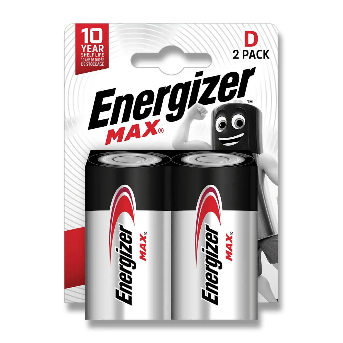 Energizer Max - alkalická baterie - D, 2 ks