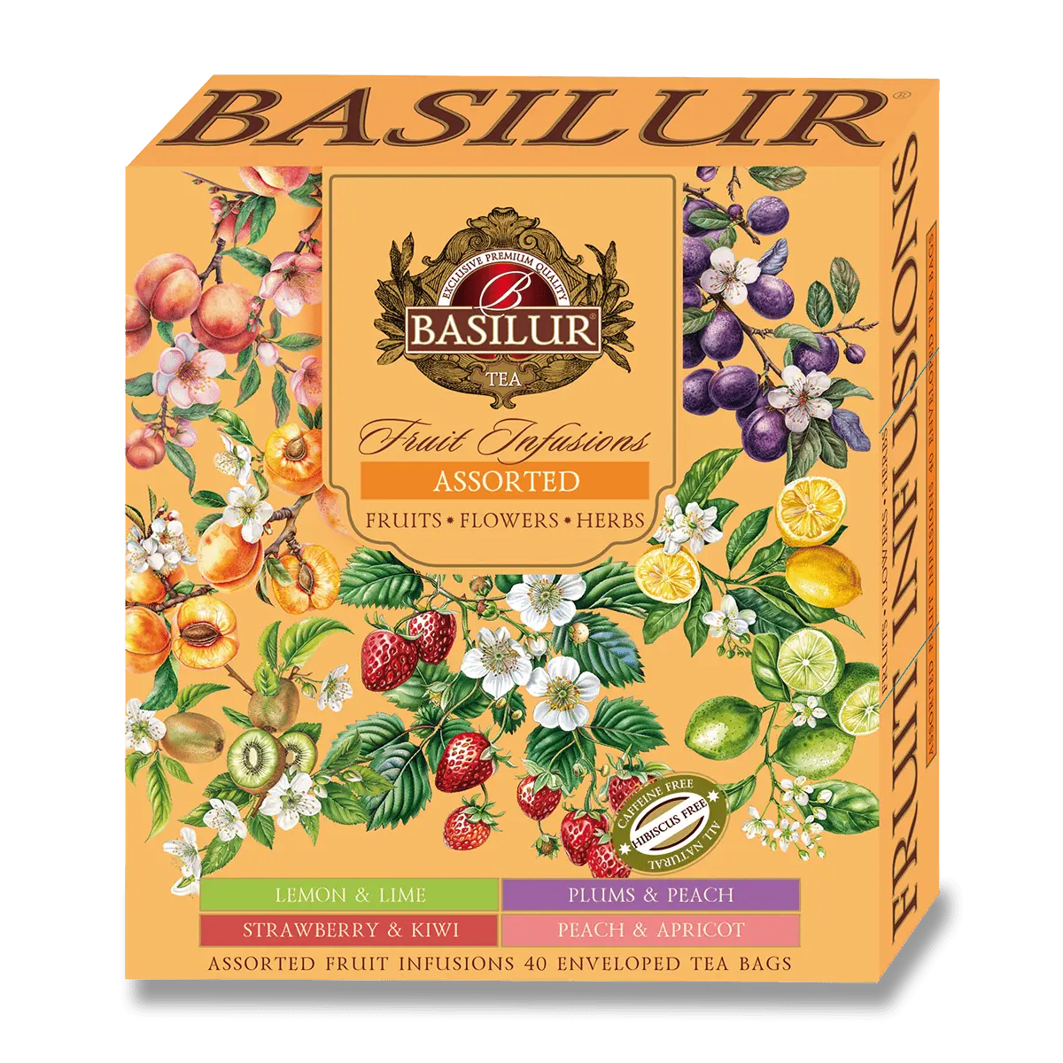 Basilur Fruity Fusions Assorted - sada ovocných čajů bez ibišku