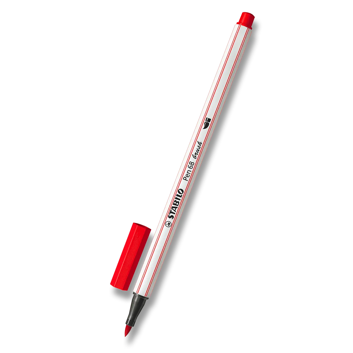 Fixa STABILO Pen 68 brush červená karmínová