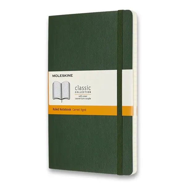 Moleskine - zelený zápisník Soft