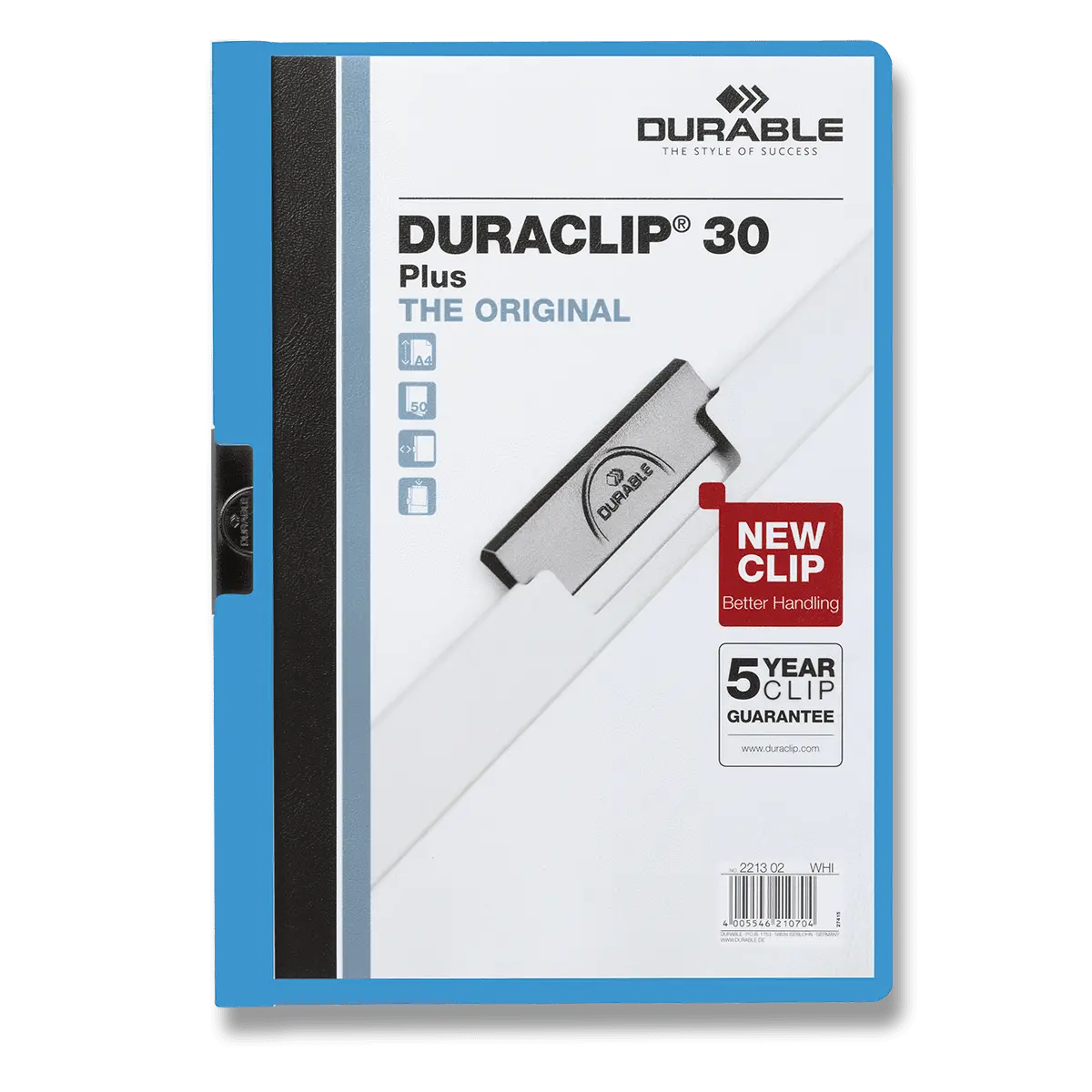 Durable Desky s klipem DURACLIP 30, A4 světle modré