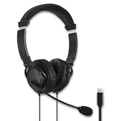 Kensington - sluchátka s mikrofonem - USB-C