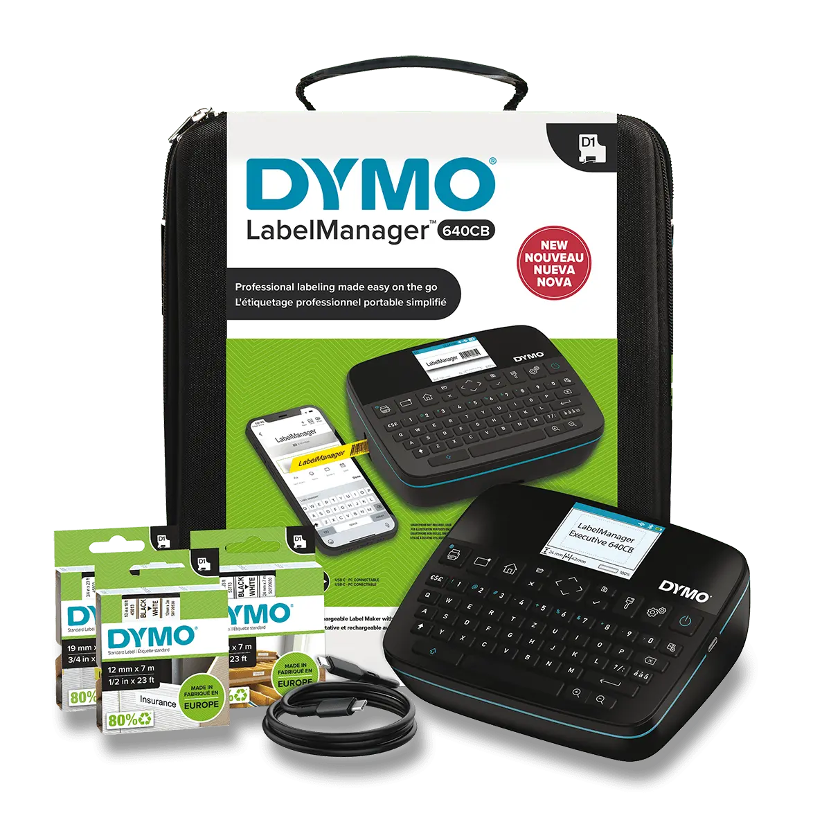 Dymo LabelManager Executive 640 CB - štítkovač - kufříková sada