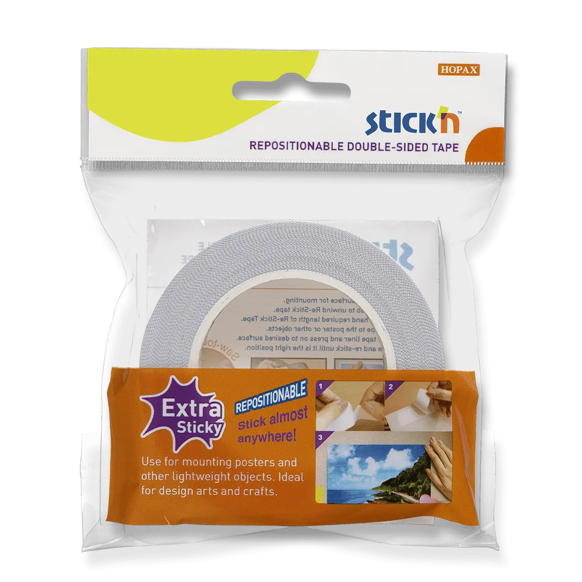 Hopax Stick'n Re-Stick Tape - oboustranná lepicí páska -