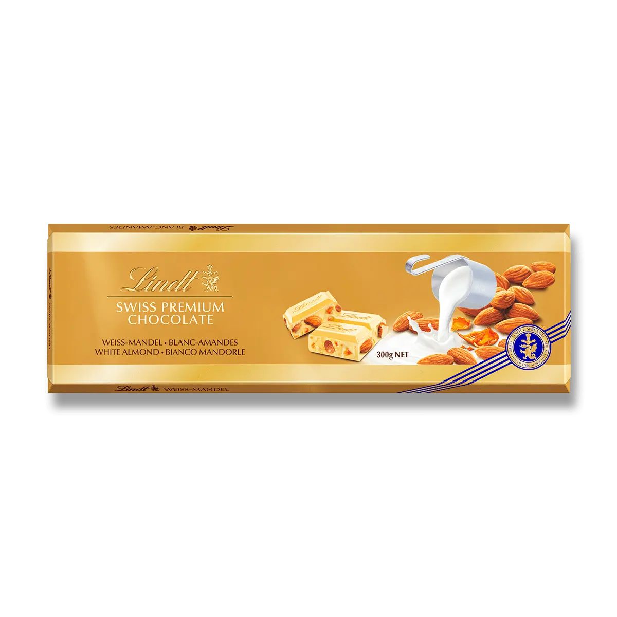Lindt Bílá čokoláda s mandlemi 300 g