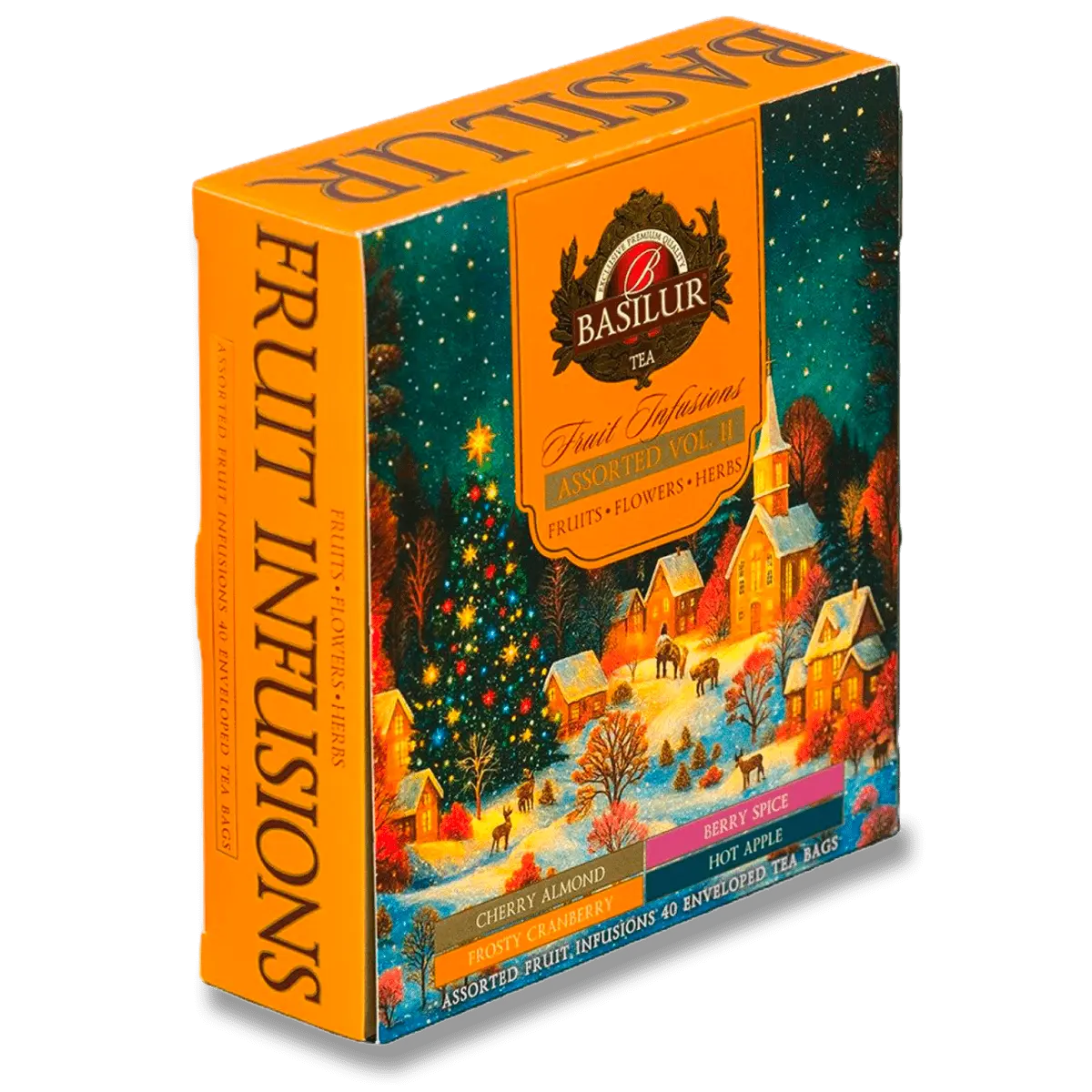 Basilur Christmas Assorted Vol. II - ovocný čaj - 40 x 1,8 g