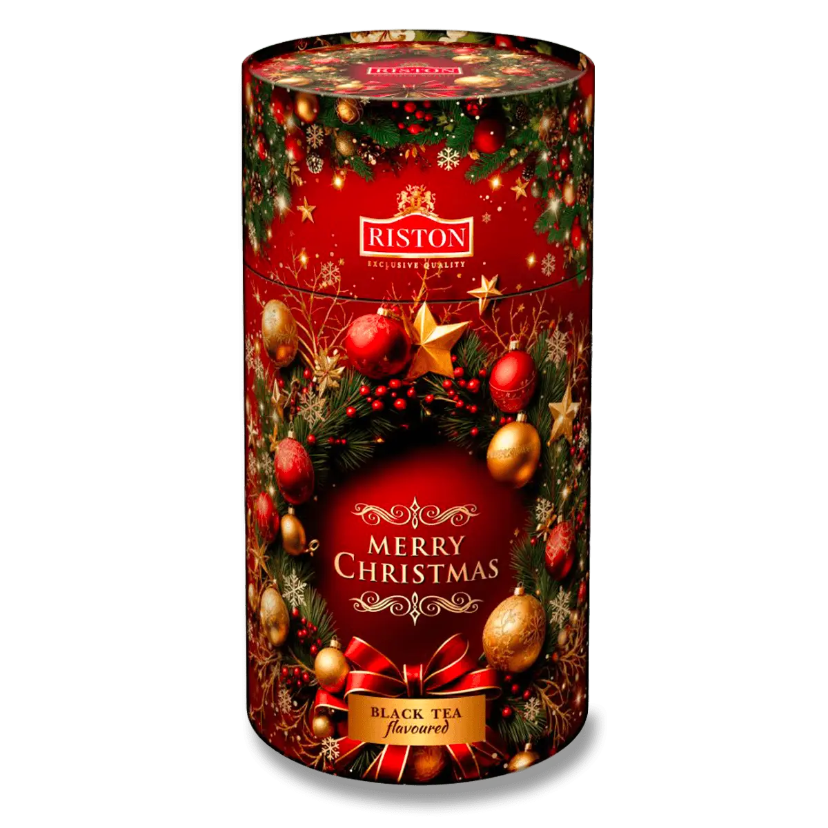 RISTON Merry Christmas - sypaný černý čaj - 85 g, červený tubus