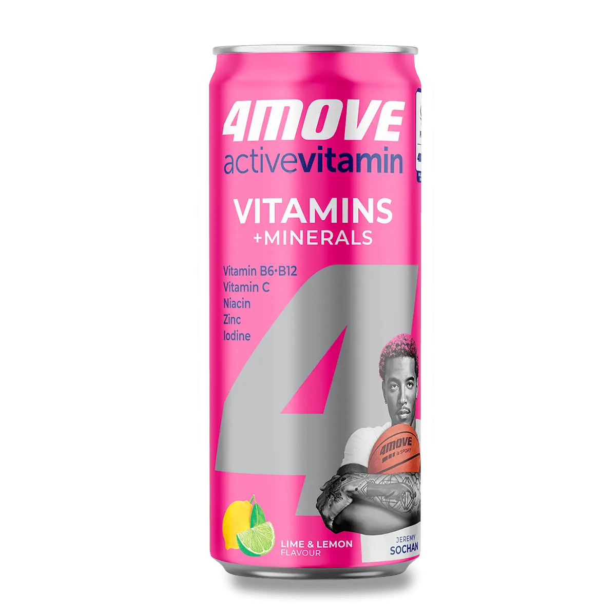 4Move Active Vitamin Minerals - sycený nápoj - plech, 330 ml