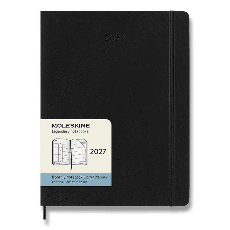 Moleskine – 12-mesačný diár 2027 (čierny)
