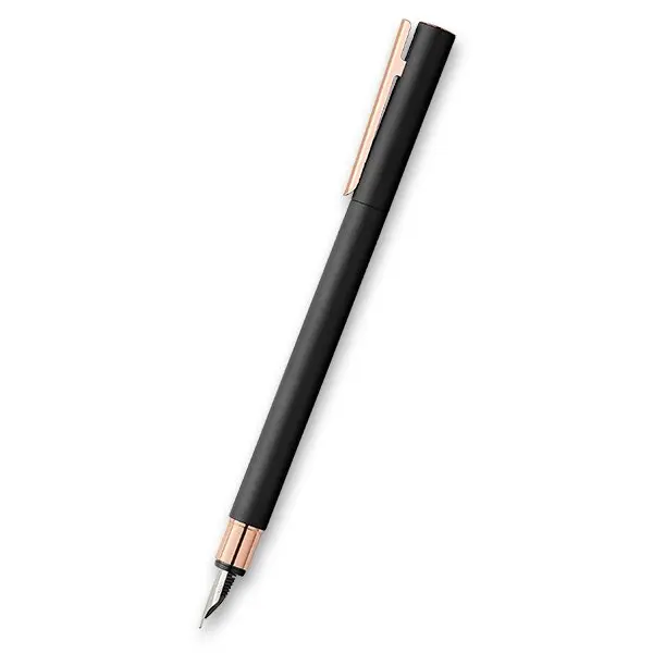 Faber-Castell Neo Slim Black Rosegold - plnicí pero hrot F